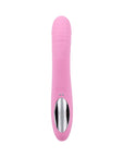 Playboy Rub Me Right Rechargeable Thrusting Dual Stimulator Silicone Pink Petal