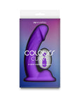 Colours Curve Vibrating 6 in. Dildo Purple