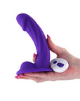 Colours Curve Vibrating 6 in. Dildo Purple