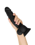 Shaft Model A 10.5 in. Liquid Silicone Dong with Balls Black