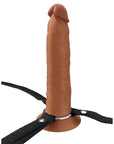 Fantasy X-Tensions Elite Silicone Hollow Strap-On Dual Density 9in Brown