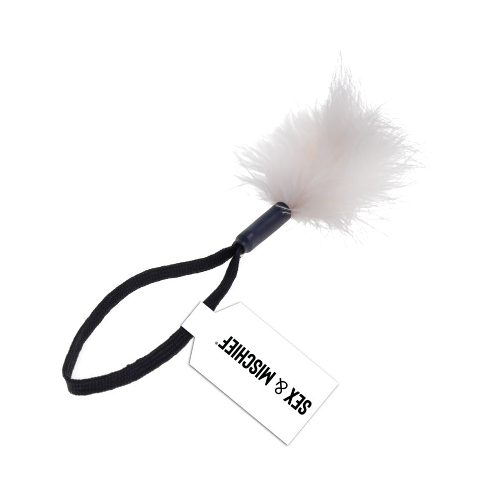 Sportsheets Sex &amp; Mischief Peaches 'n CreaMe Wrist Feather Tickler CreaMe