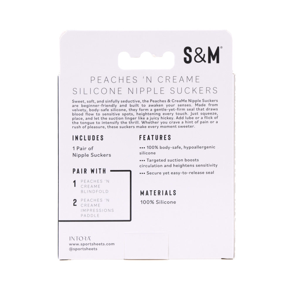 Sportsheets Sex &amp; Mischief Peaches 'n CreaMe Silicone Nipple Suckers
