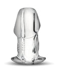 Master Series Dicked Clear Hollow Anal Plug Large