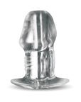 Master Series Dicked Clear Hollow Anal Plug Medium