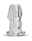 Master Series Dicked Clear Hollow Anal Plug Small