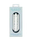 Clarity Seraphic Ripple Glass Dildo