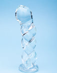 Clarity Seraphic Braid Glass Dildo