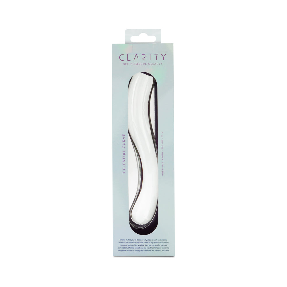Clarity Celestial Curve Glass Dildo
