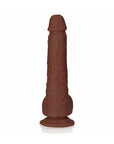 RealRock 7 in. Cock with Balls Straight Brown