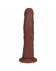 RealRock 6 in. Vibrating Cock Curved Brown
