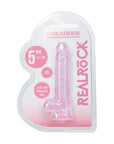 RealRock Realistic 5 in. Dildo with Balls Pink