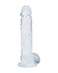 RealRock Realistic 5 in. Dildo with Balls Clear