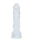 RealRock Realistic 5 in. Dildo with Balls Clear