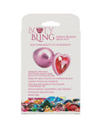 Booty Bling Heart Diamond Jeweled Metal Plug Pink Medium
