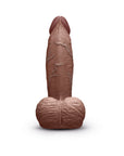 b-Vibe Slipskin Realistic Silicone Dildo 6 in. Girthy Brown