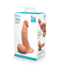 b-Vibe Slipskin Realistic Silicone Dildo 6.5 in. Curved Mocha
