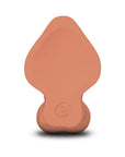 b-Vibe Slipskin Realistic Silicone Dildo 6.5 in. Curved Mocha
