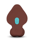 b-Vibe Slipskin Realistic Silicone Dildo 10 in. Curved Brown
