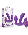 Together Blended Pleasure Remote Controlled Triple-Pronged Vibrator