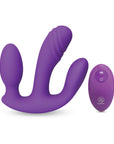 Together Blended Pleasure Remote Controlled Triple-Pronged Vibrator