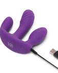 Together Blended Pleasure Remote Controlled Triple-Pronged Vibrator