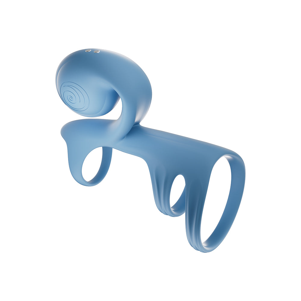 SVibe Snail JOVI Arc Couples Ring Blue Haze