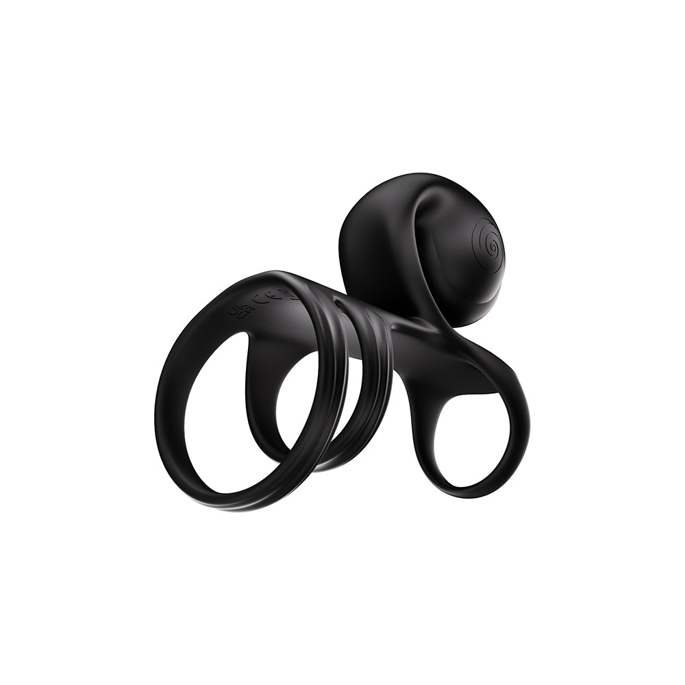 SVibe Snail JOVI Arc Couples Ring Noir Haze