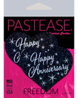 Pastease Happy Anniversary Hearts - Black