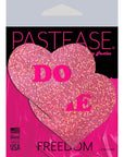 Pastease Do Me Hearts Pink Glitter