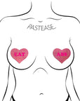 Pastease Eat Ass Hearts Pink Glitter