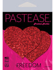 Pastease Glitter Hearts Red