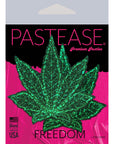 Pastease Pot Leaf Green Glitter