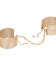 Bijoux Indiscrets Desir Metallique Mesh Handcuffs - Gold