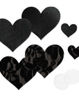 Nippies Basics Black Hearts - Size B