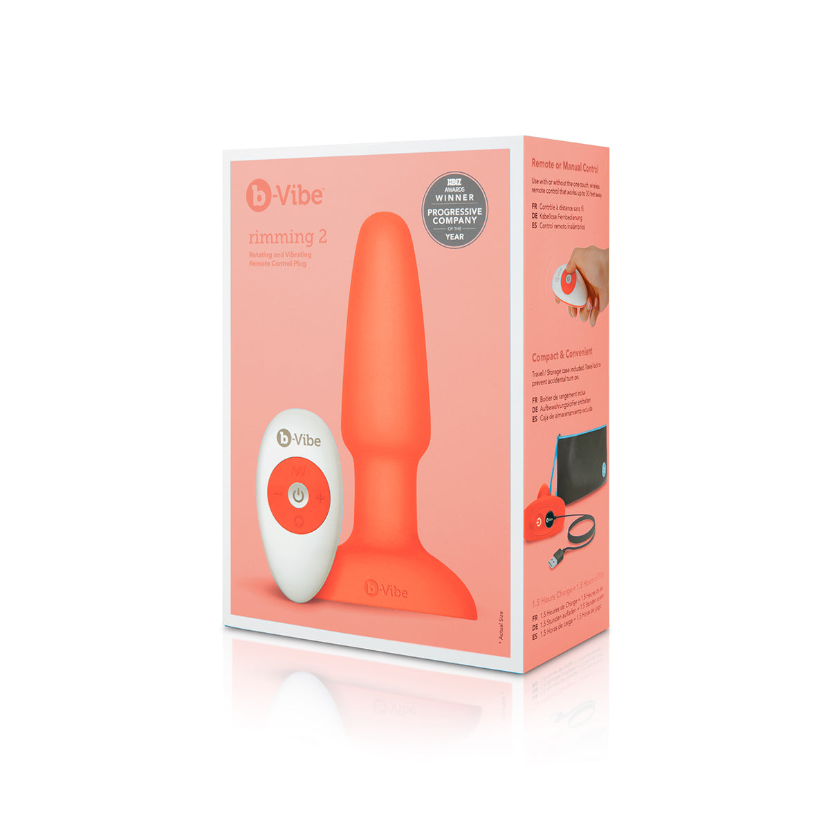 b-Vibe Rimming Plug 2 Orange