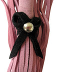 Love Knot Mini Flogger w/ Bow - Pink w/Black Bow