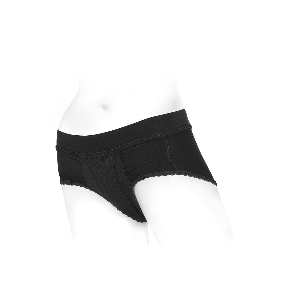 SpareParts Bella Harness Black/Black Nylon - 2X