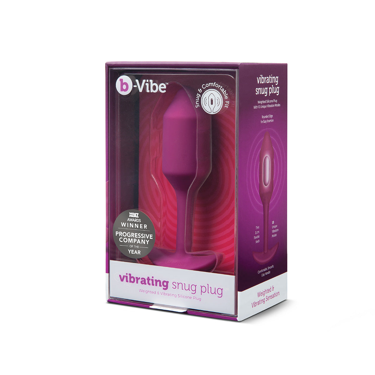 B-Vibe Vibrating Snug Plug 2 (M) - Rose