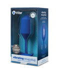 B-Vibe Vibrating Snug Plug 4 (XL) - Navy