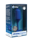 B-Vibe Vibrating Snug Plug 4 (XL) - Navy