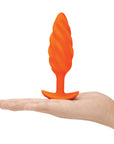 B-Vibe Texture Plug Swirl Orange (Medium)