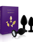 Rianne S Booty Plug Set 3-Pack - Black