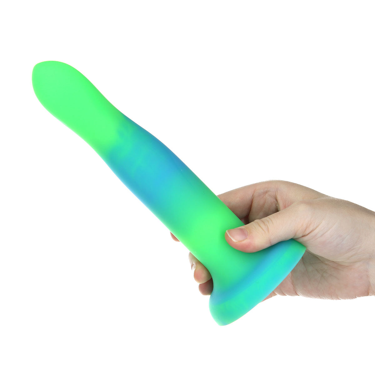 Addiction Glow-in-the-Dark Rave Dil 8&quot; - Green Blue