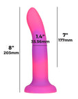 Addiction Glow-in-the-Dark Rave Dil 8" - Pink Purple