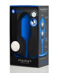 B-Vibe Snug Plug 4 (XL) - Navy Blue