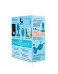 B-Vibe Vibrating Jewel Plug Small/Medium - Aqua