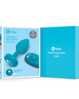 B-Vibe Vibrating Jewel Plug Small/Medium - Aqua