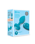 B-Vibe Vibrating Jewel Plug Small/Medium - Aqua