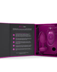 B-Vibe Vibrating Jewel Plug Small/Medium - Fuchsia